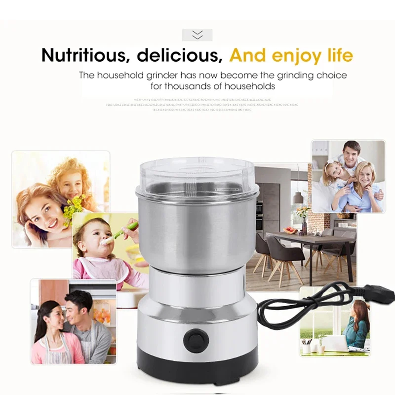 Baby Food Mixer - Mini Electric Grinder Household 300ml Ultrafine