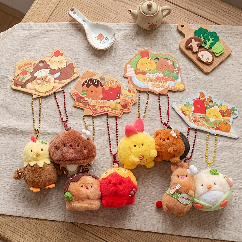 Baby Food Shrimp - 1 Pair Funny Magnetic Food Plush