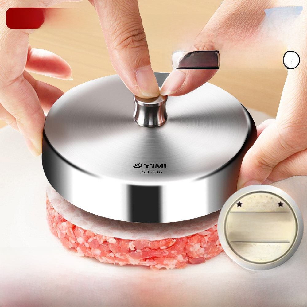 Baby Food Shrimp - Food Grade Stainless Steel round Patty