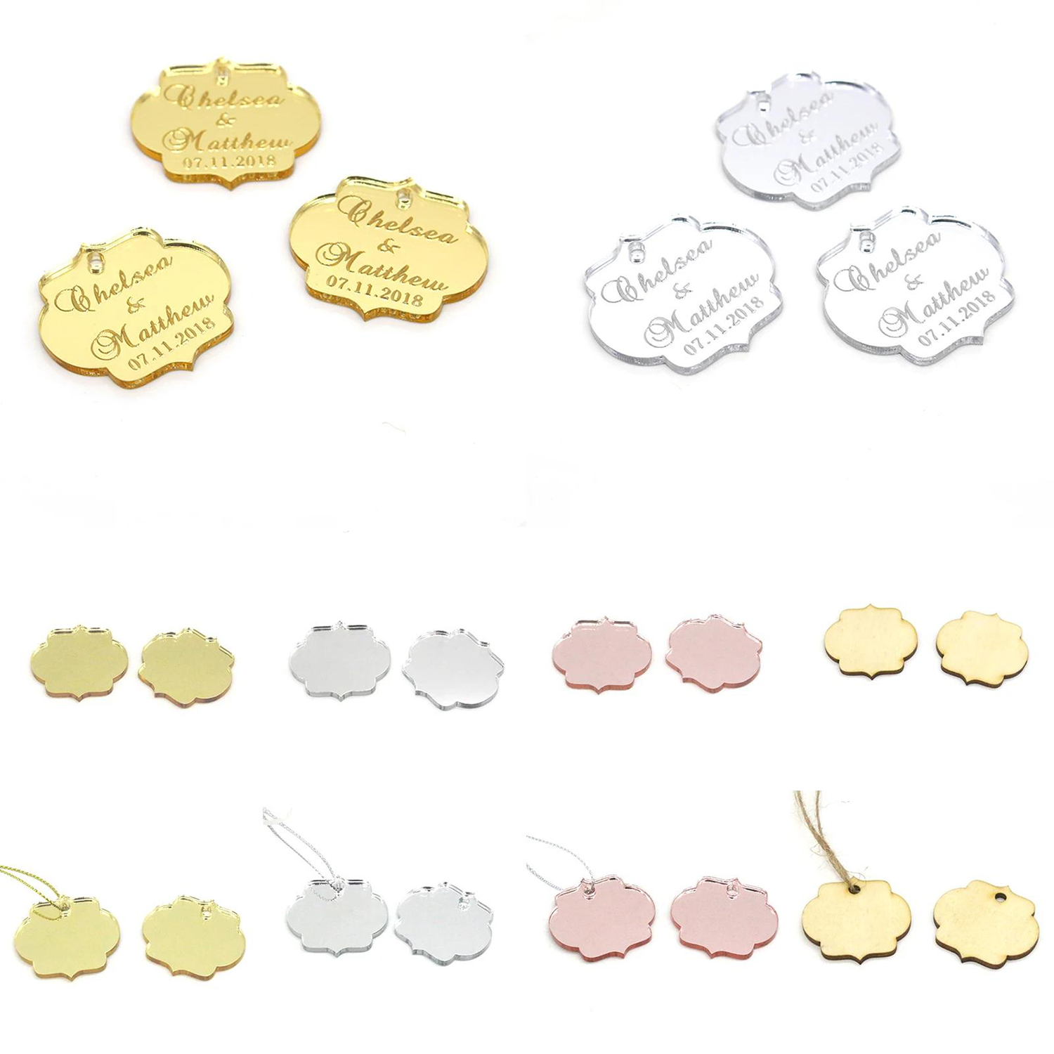 Baby 1 Year Food - 20/50/100Pcs Custom Wedding Party Baby Baptism