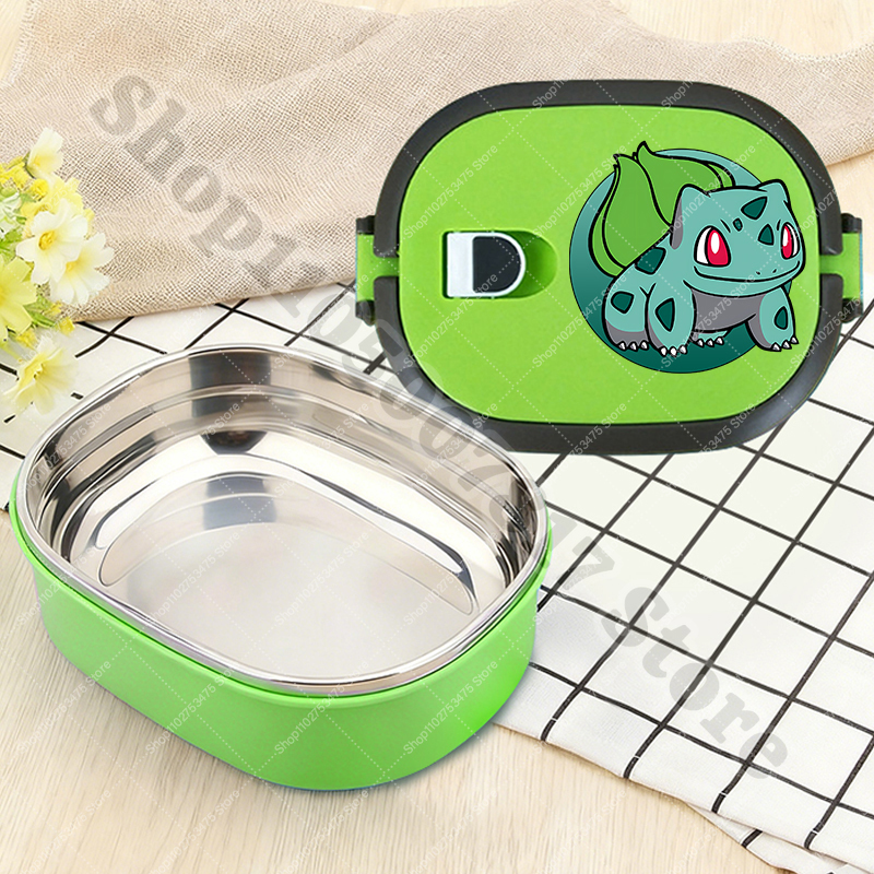 Baby Kitchen Food - Children Stainless Steel Lunch Box Anime