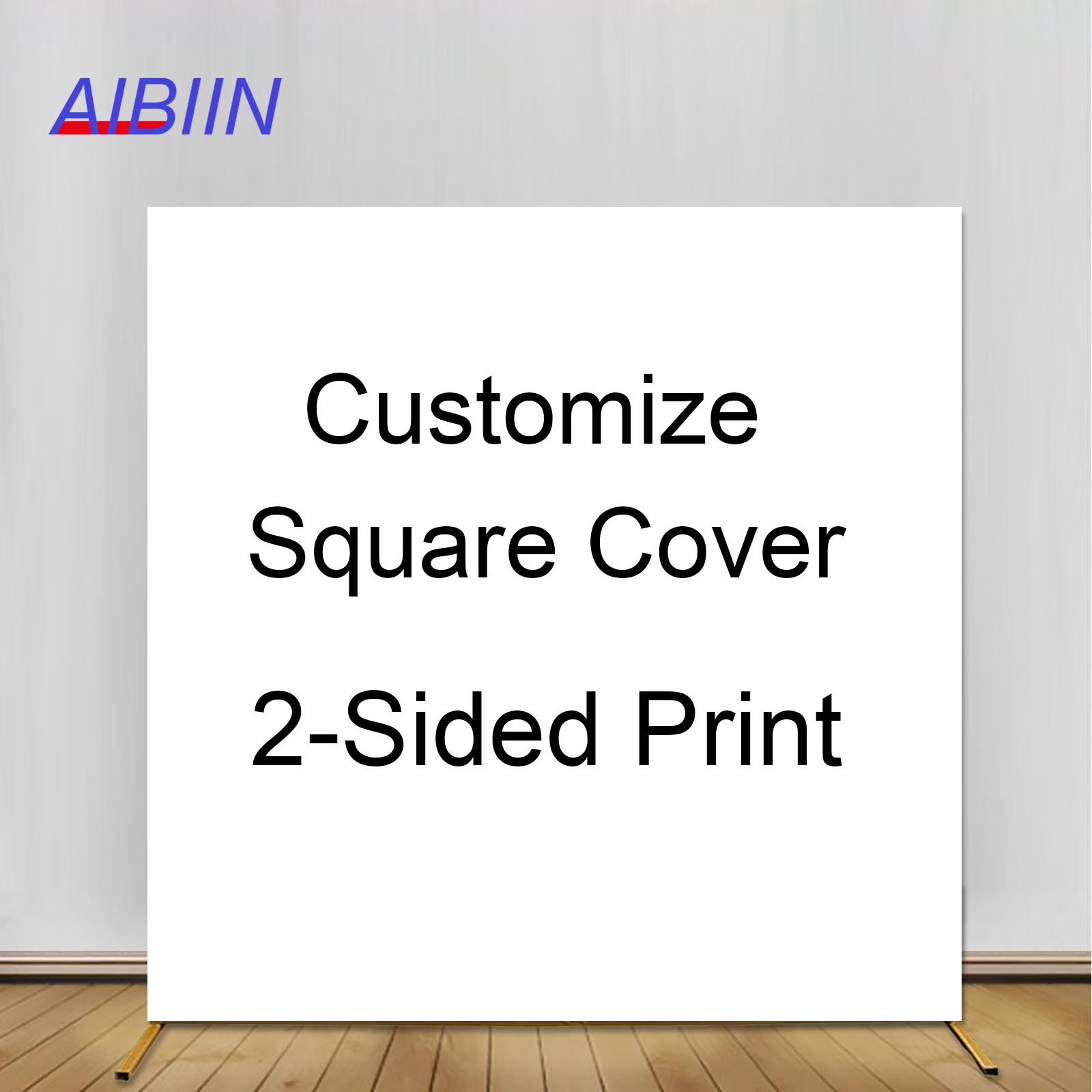 Baby Food Plan - Customize 2-Sided Square Backdrop Cover Wedding