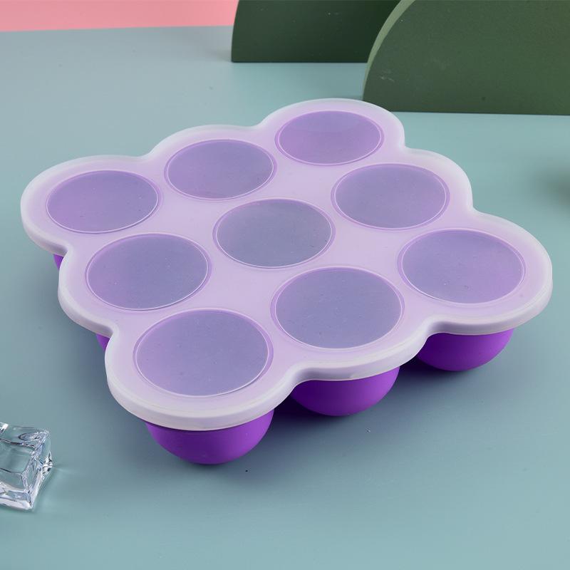 Baby Kitchen Food - Baby Food Silicone Container 9Grid Freezer