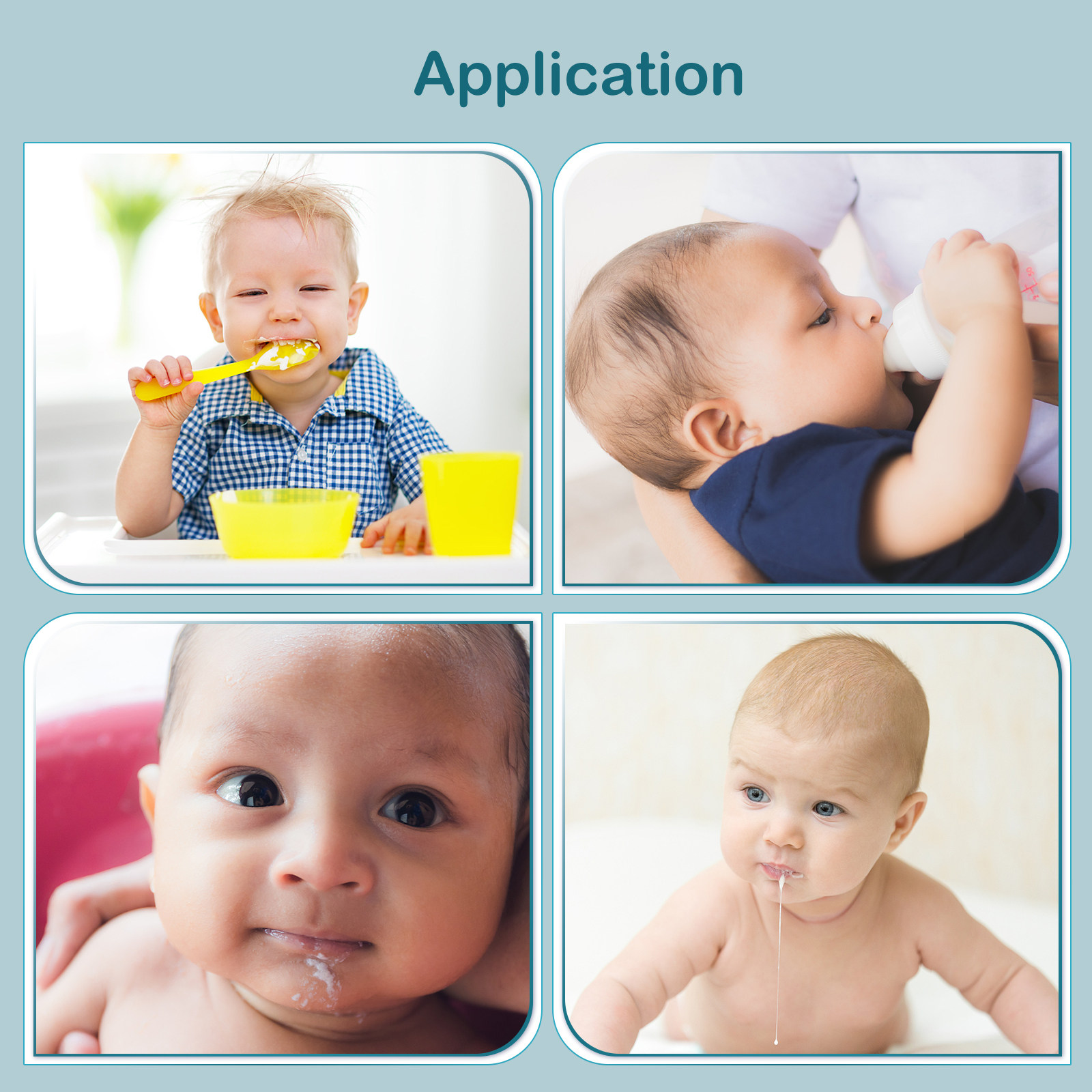 Feeding Baby Food - Waterproof Silicone Baby Bib Adjustable Toddler