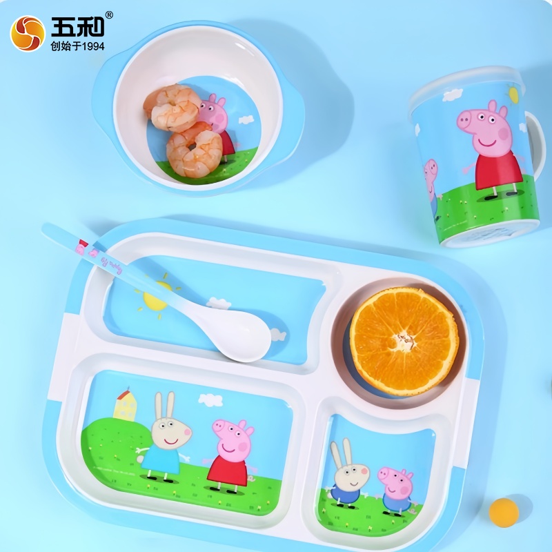 Baby Food Menu - For Peppa Pig Tableware Cartoon Salad