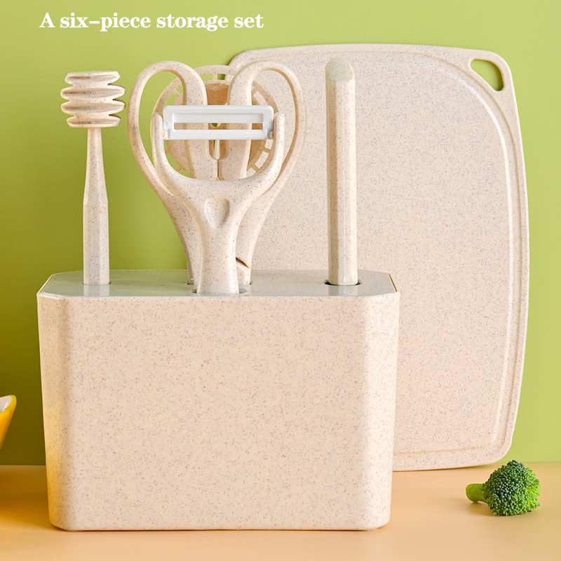 Baby Food Knife Set - Kitchen Knife And Fruit Cutting Board
