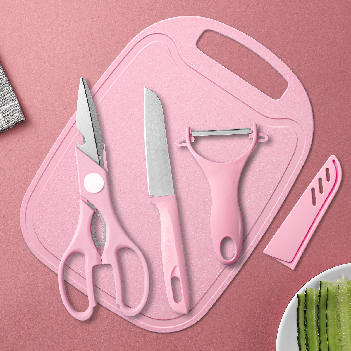 4pcs Kitchen Sets ,Fruit Knife - огляд і ціна Baby Food Knife Set