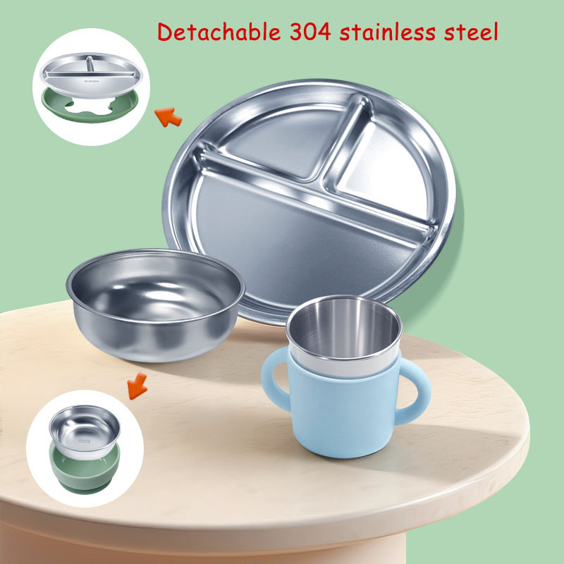 Stainless Steel Plate Personal - огляд і ціна Baby Food Chart