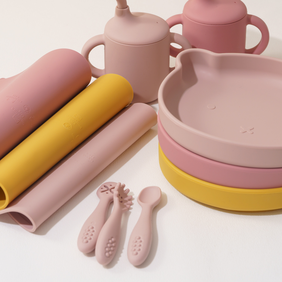 8PCS Silicone Baby Feeding Set - огляд і ціна Baby Food Tray