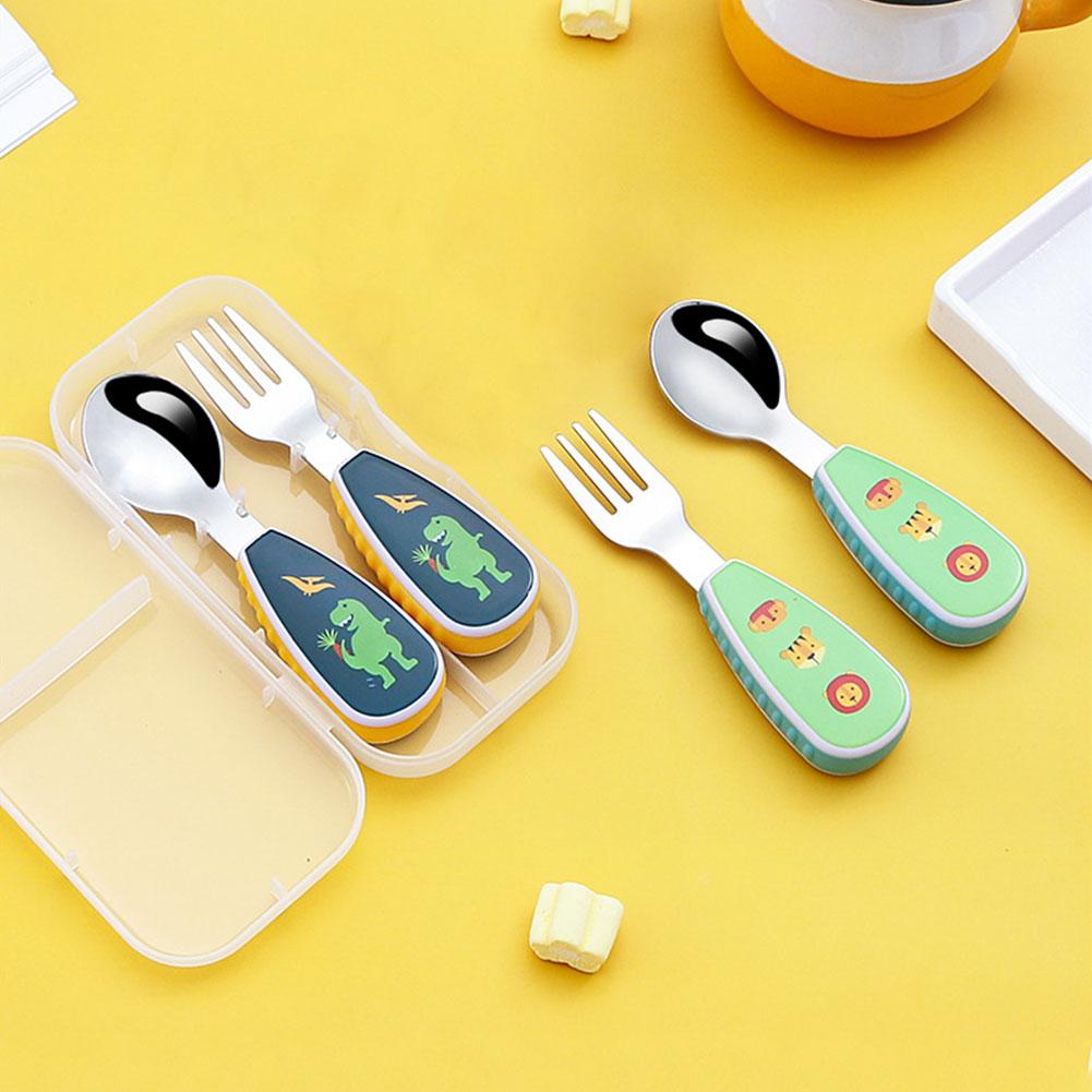 2pcs Cute Tableware Food Train - огляд і ціна Baby Food Knife Set