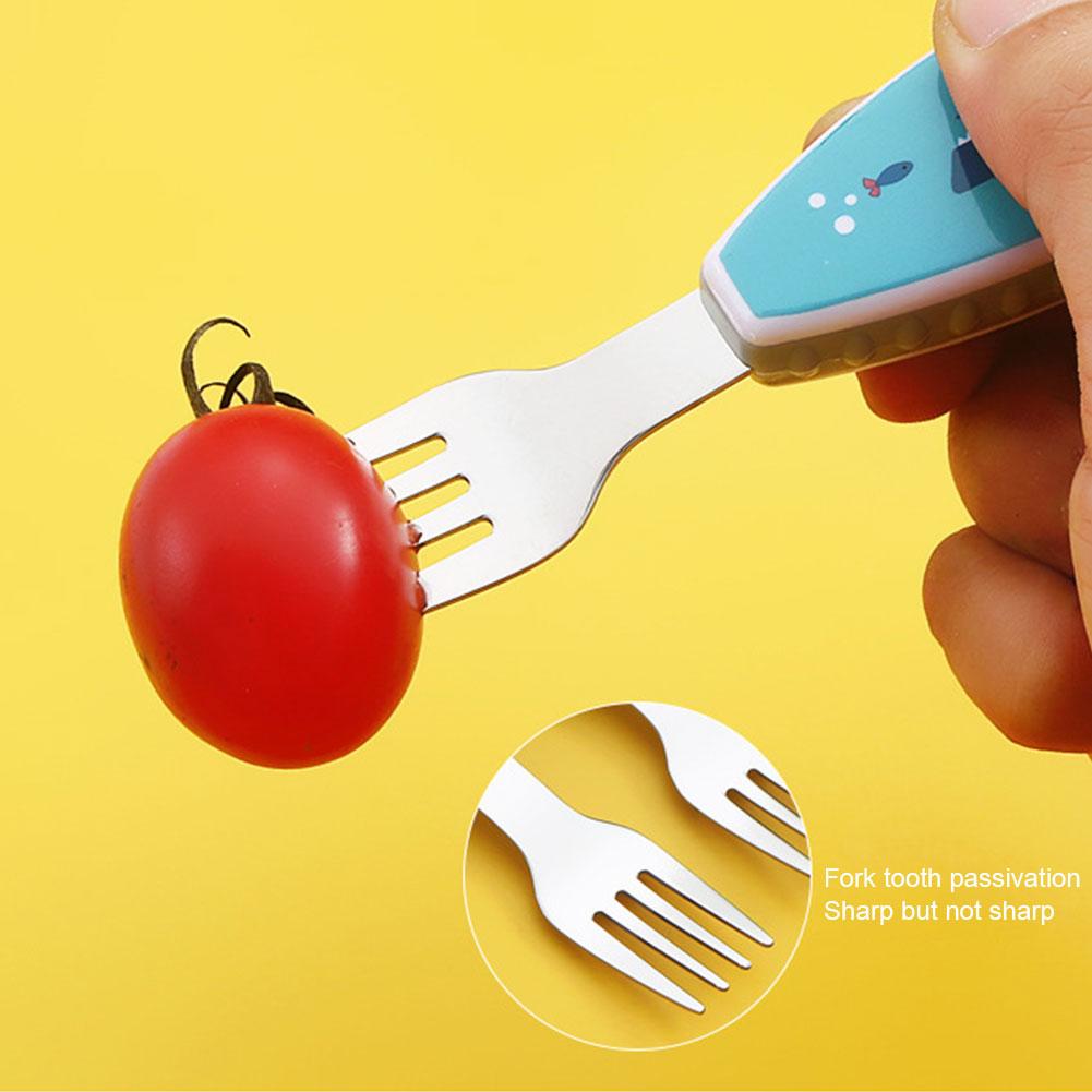 2pcs Cute Tableware Food Train - огляд і ціна Baby Food Knife Set