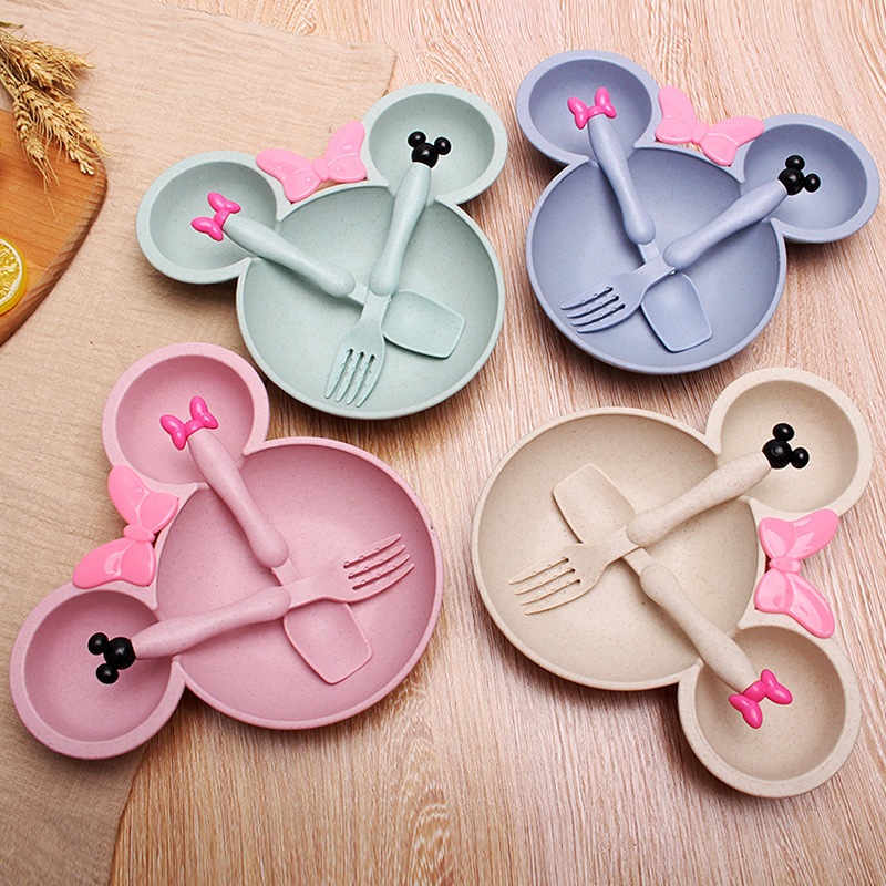 3Pcs/set Cartoon Baby Bowl Tab - огляд і ціна Baby Food Menu