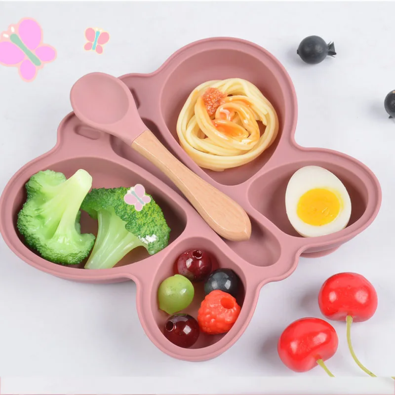 2pcs Baby Butterfly Silicone D - огляд і ціна Baby Food Menu