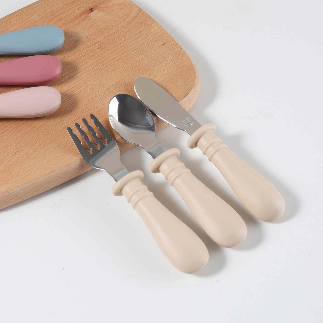 Custom Silicone Spoon & Fork K - огляд і ціна Baby Food Knife Set