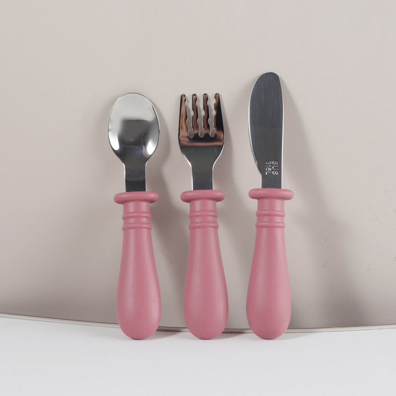 Custom Silicone Spoon & Fork K - огляд і ціна Baby Food Knife Set