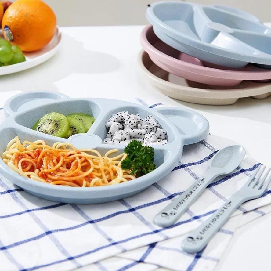 1 Set Baby Bowl Spoon Fork Set - огляд і ціна Baby Food Menu