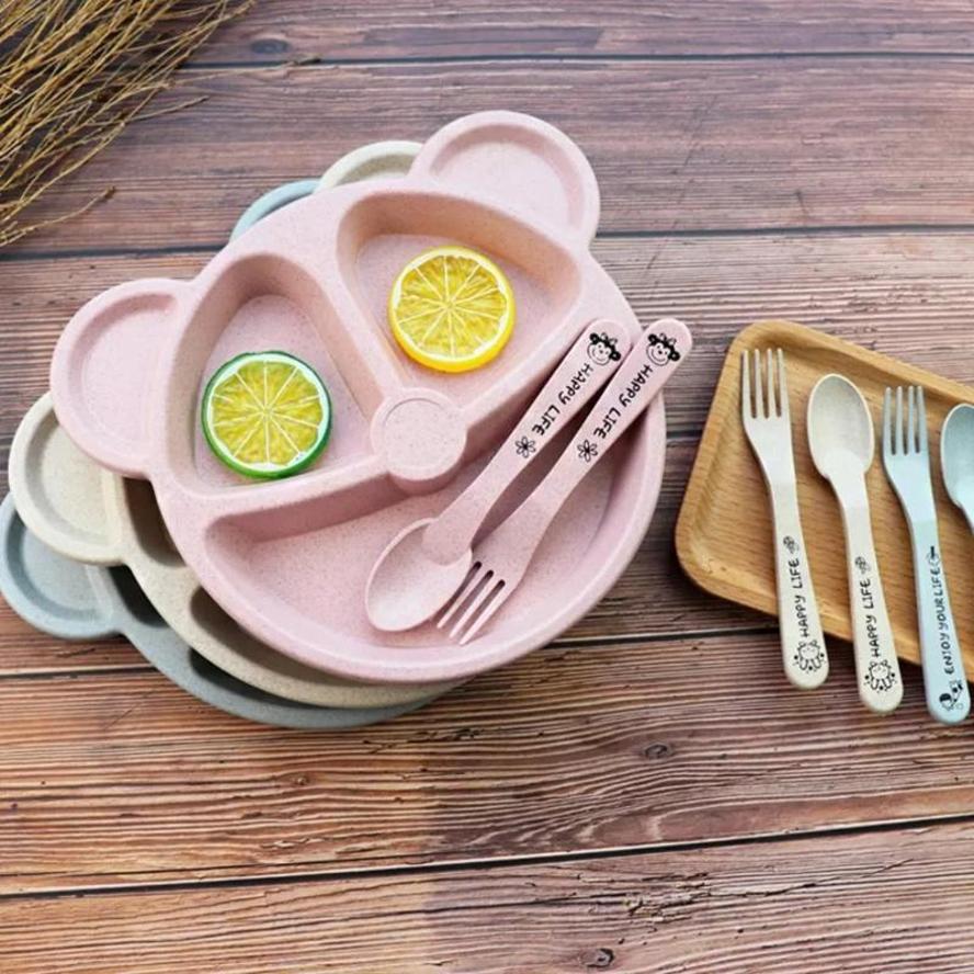 1 Set Baby Bowl Spoon Fork Set - огляд і ціна Baby Food Menu
