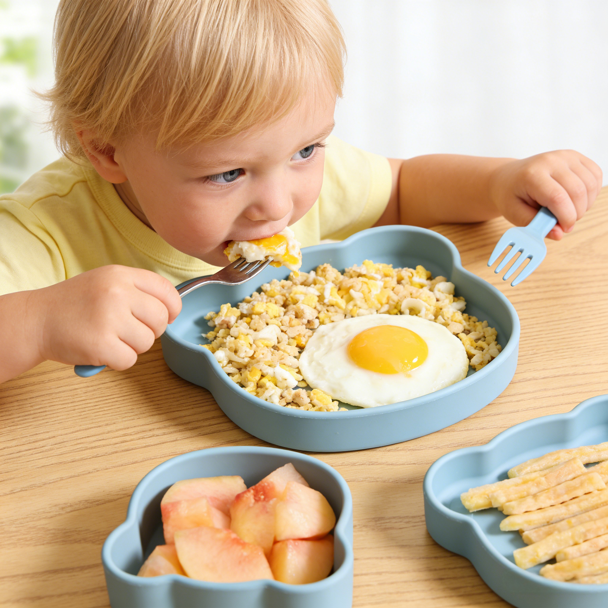 Cartoon Silicone Toddler Plate - огляд і ціна Baby Food Chart