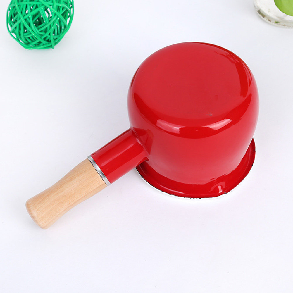 Enamel Milk Pot Small Milk Pan - огляд і ціна Baby Kitchen Food