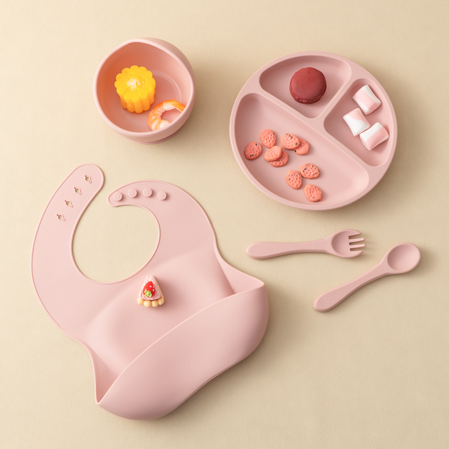 5Pcs Baby Silicone Feeding Set - огляд і ціна Baby Food Chart