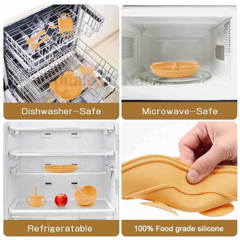 Feeding Set Silicone For Baby  - огляд і ціна Baby Food Tray