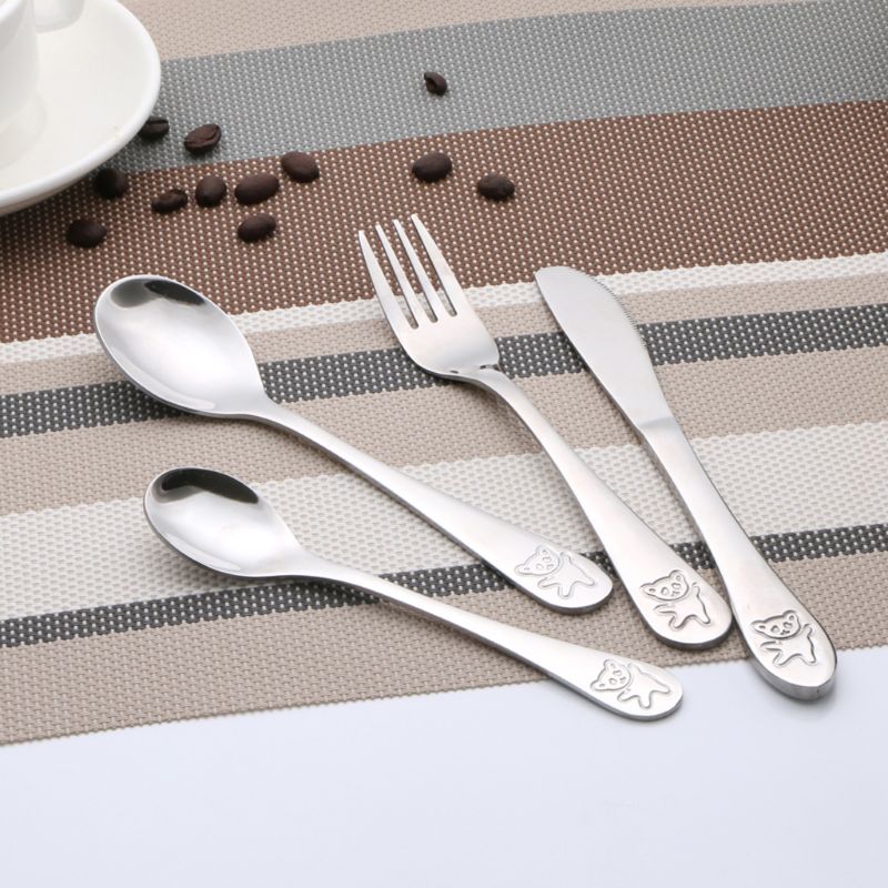 4 Pcs/set Baby Teaspoon Spoon  - огляд і ціна Baby Food Knife Set