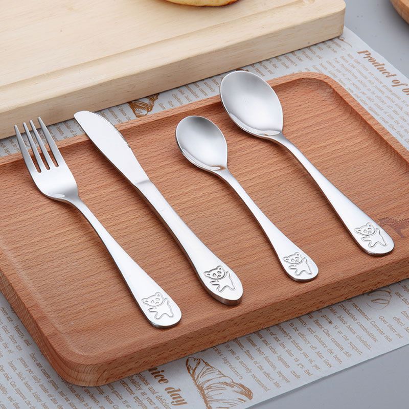4 Pcs/set Baby Teaspoon Spoon  - огляд і ціна Baby Food Knife Set