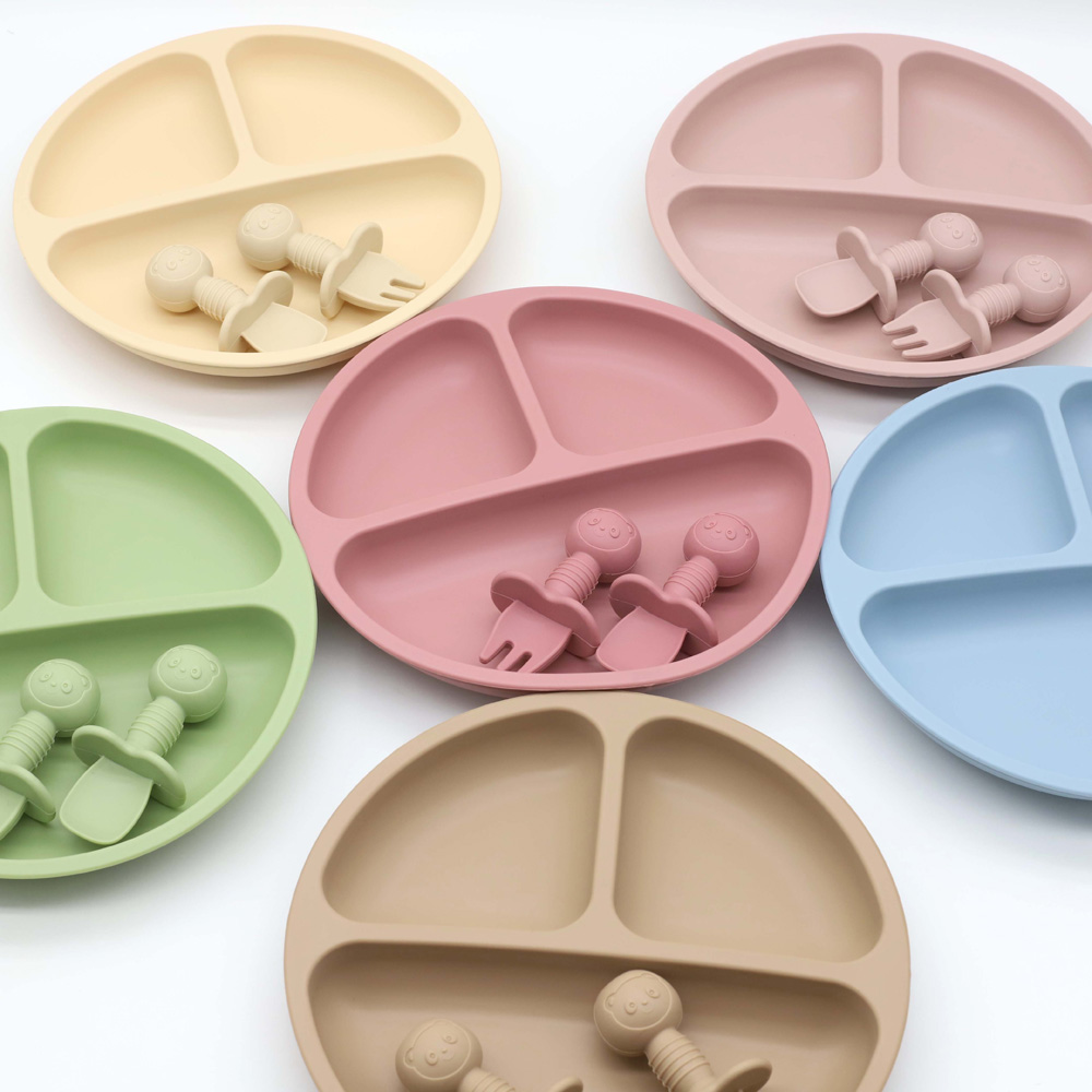 3pcs baby silicone tableware s - огляд і ціна Baby Food Menu