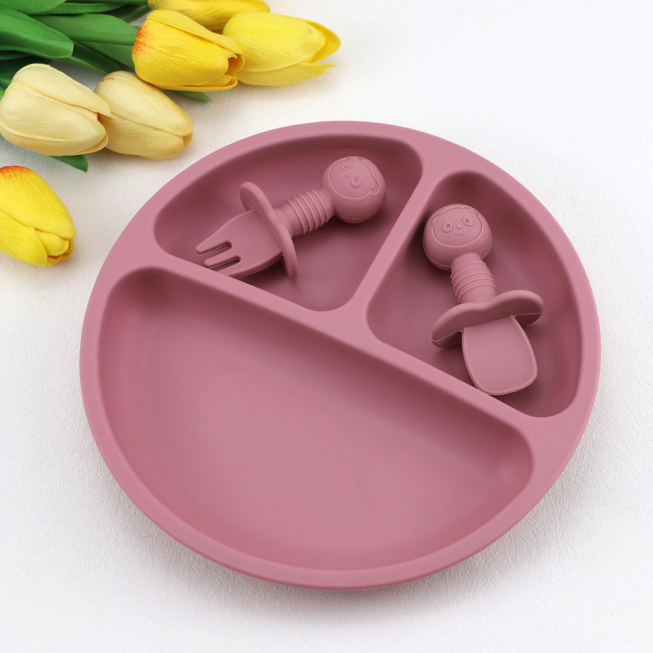3pcs baby silicone tableware s - огляд і ціна Baby Food Menu