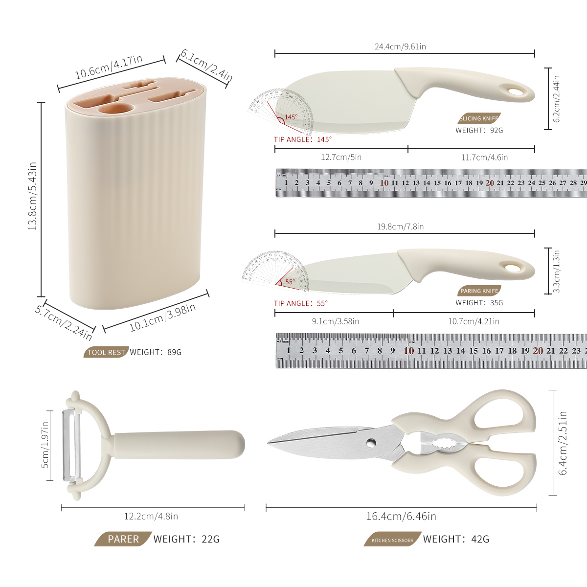Stainless Steel Kitchen Knife  - огляд і ціна Baby Food Knife Set