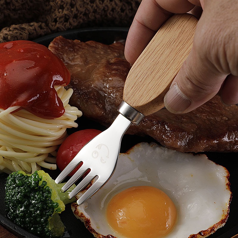 3Pcs Cute Kids Cutlery Set Woo - огляд і ціна Baby Food Knife Set