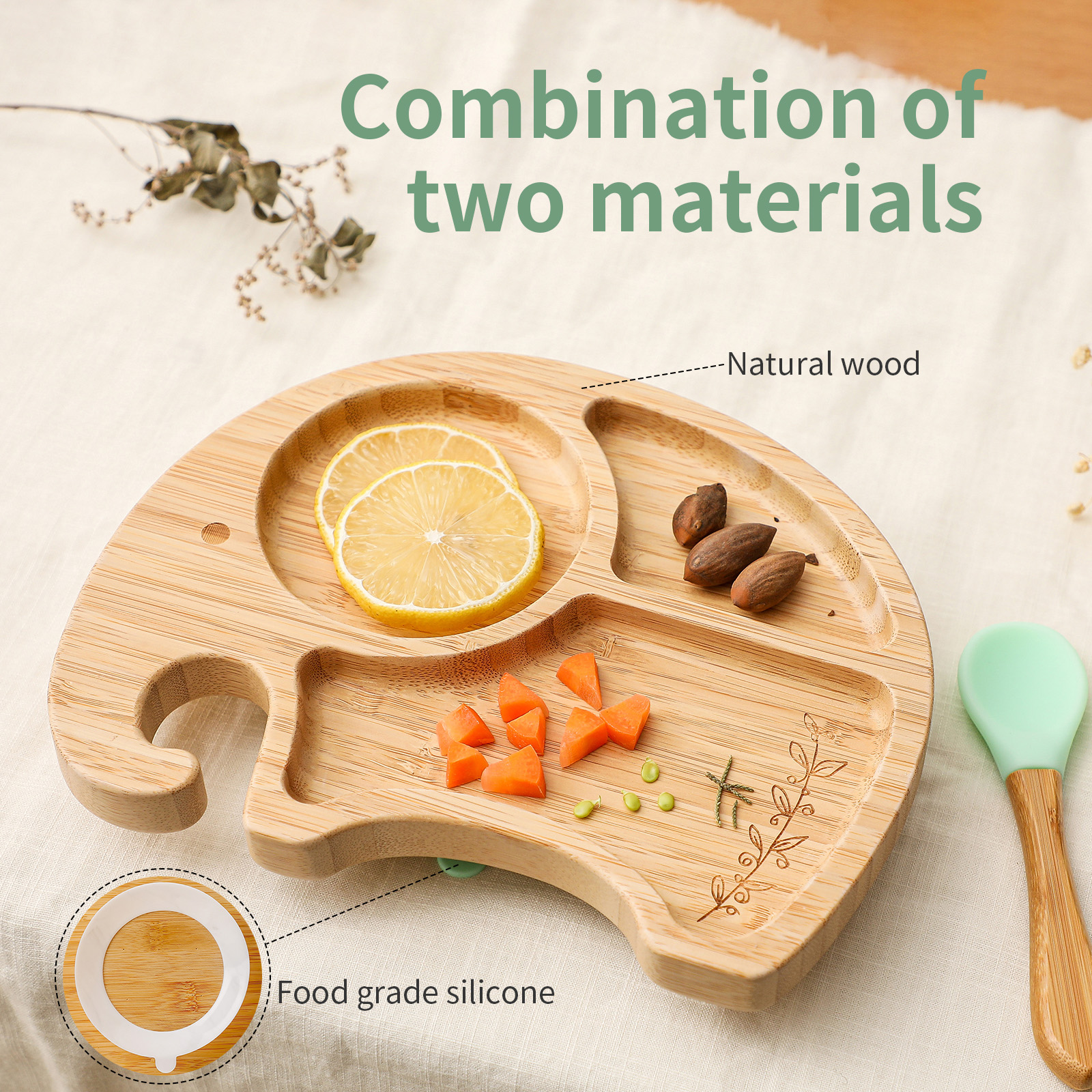 Wooden Baby Feeding Bowl Carto - огляд і ціна Baby Food Chart