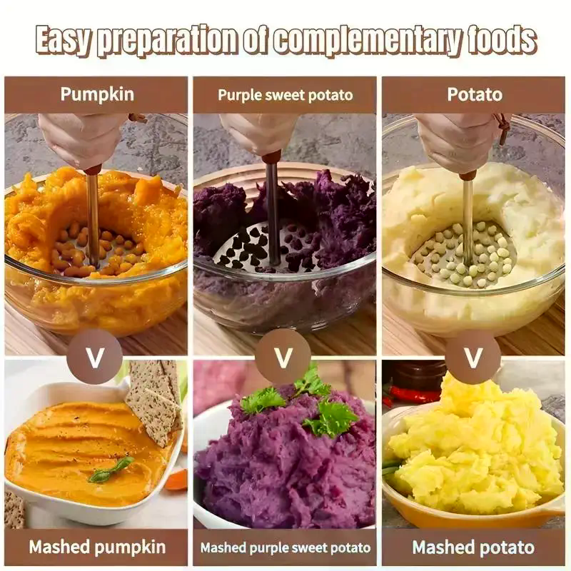 201 Stainless Steel Mashed Pot - огляд і ціна Baby Food With Sweet Potato