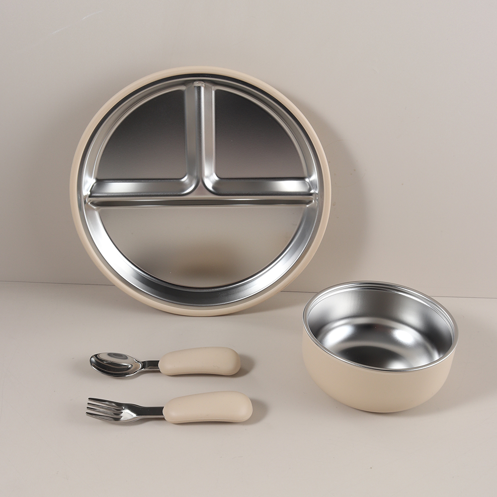 4pcs/set Silicone Suction Bowl - огляд і ціна Baby Food Tray