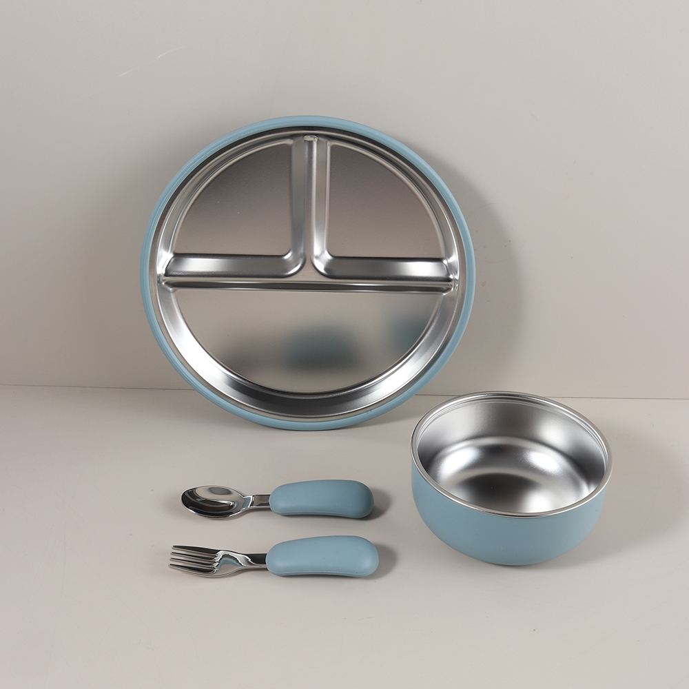 4pcs/set Silicone Suction Bowl - огляд і ціна Baby Food Tray