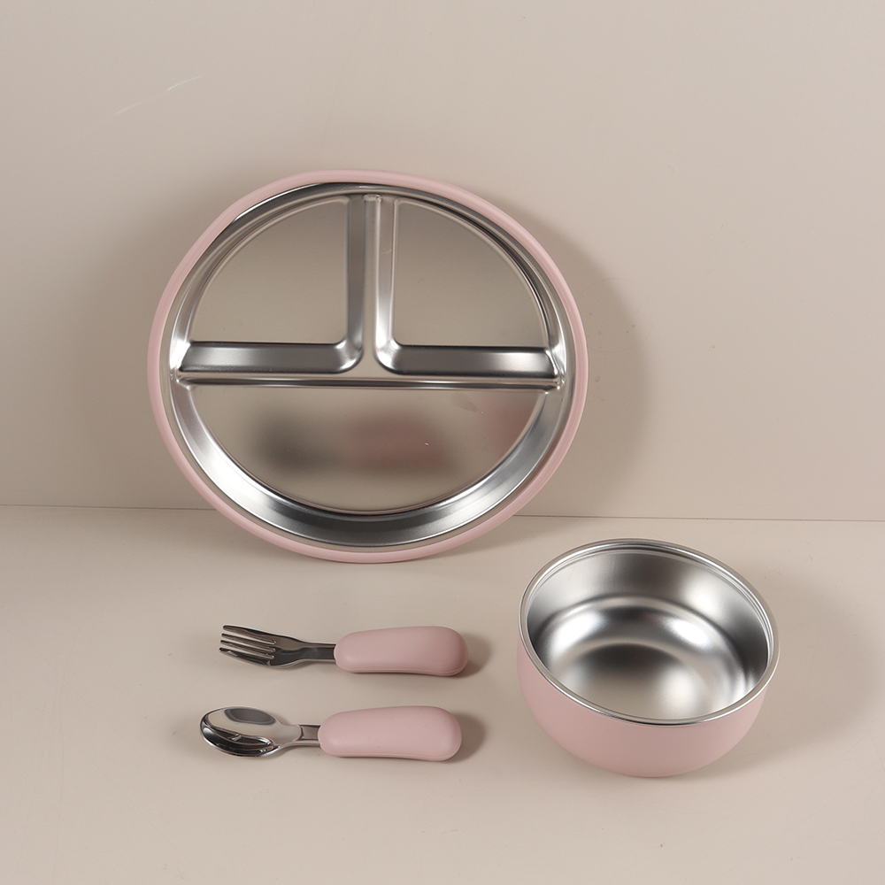 4pcs/set Silicone Suction Bowl - огляд і ціна Baby Food Tray