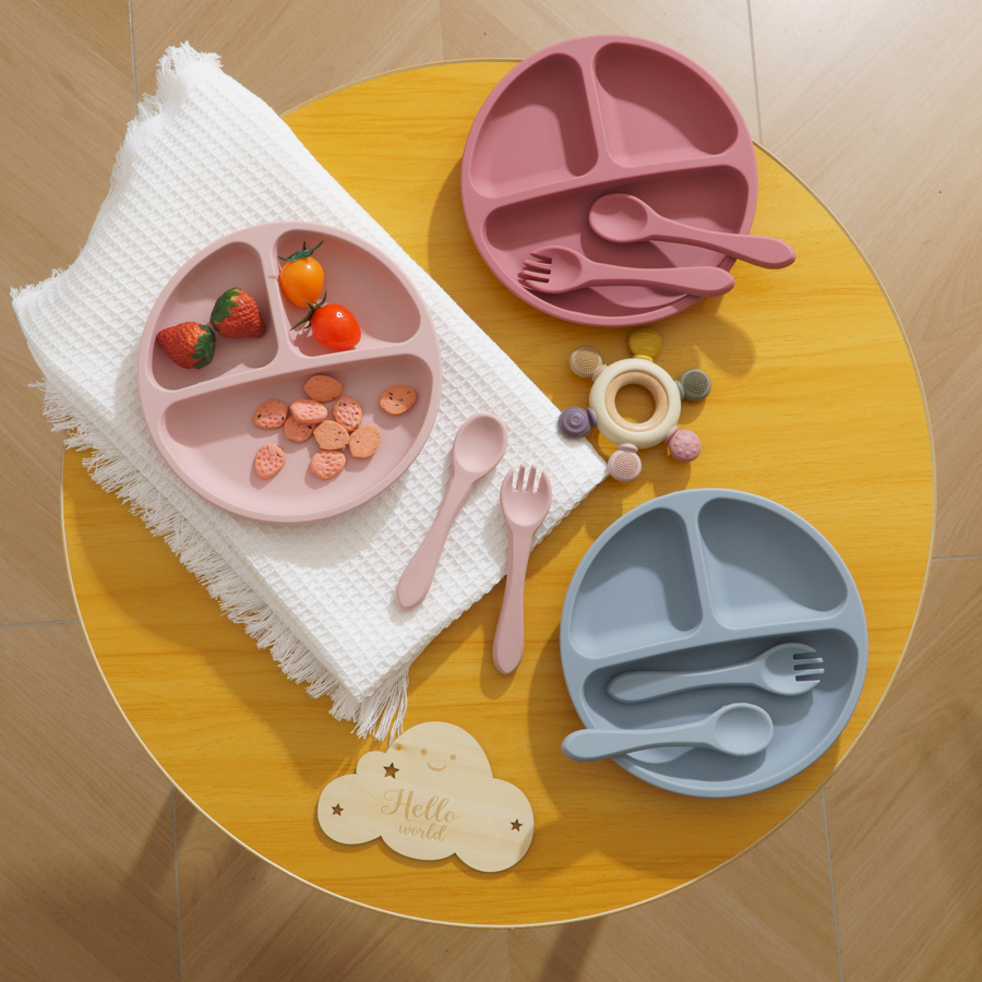 3PCS Children's Tableware Set  - огляд і ціна Baby Food Tray