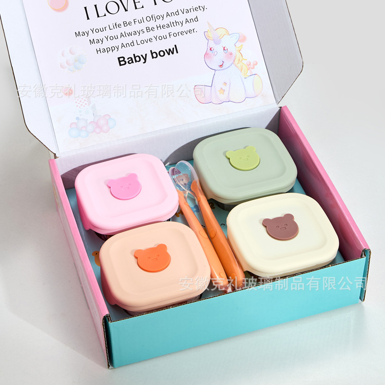 Reusable Square Silicone Baby  - огляд і ціна Baby Food Tray