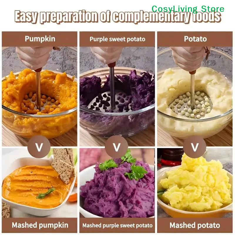 1Pcs Stainless Steel Mashed Po - огляд і ціна Baby Food With Sweet Potato