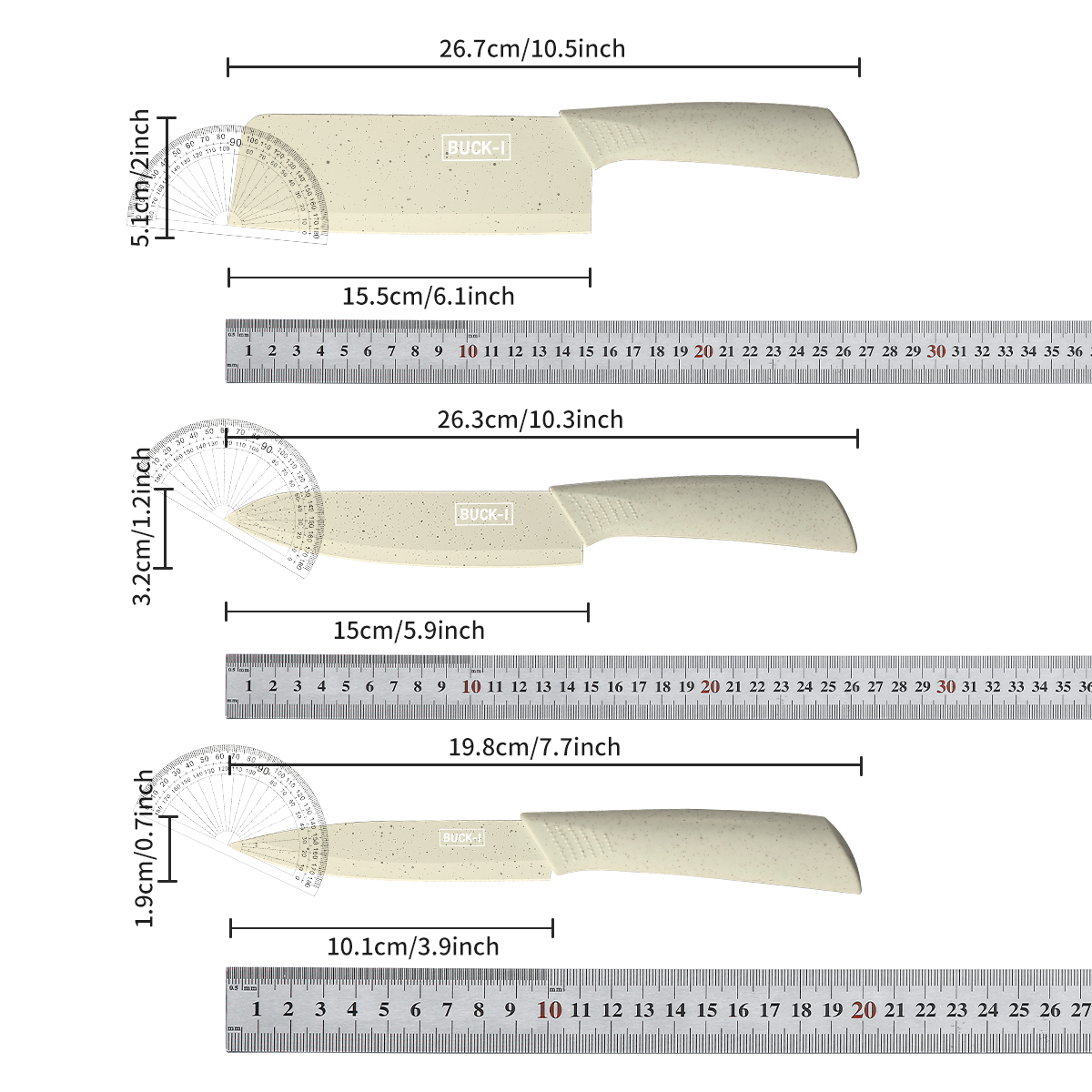 Five-piece beige stainless ste - огляд і ціна Baby Food Knife Set