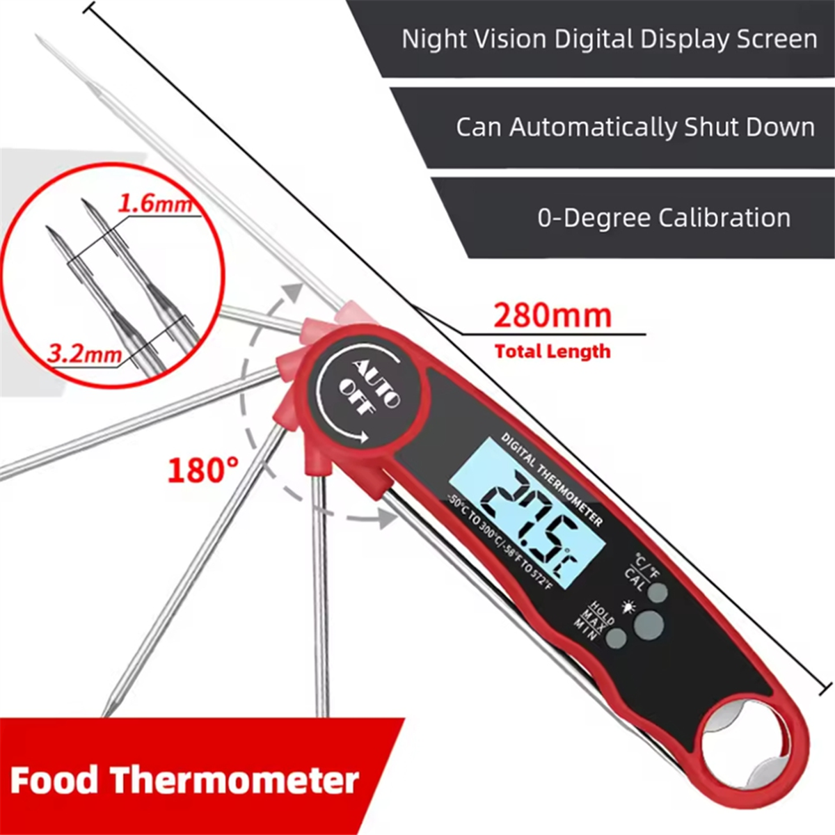 A002 Food Thermometer Kitchen  - огляд і ціна Baby Kitchen Food