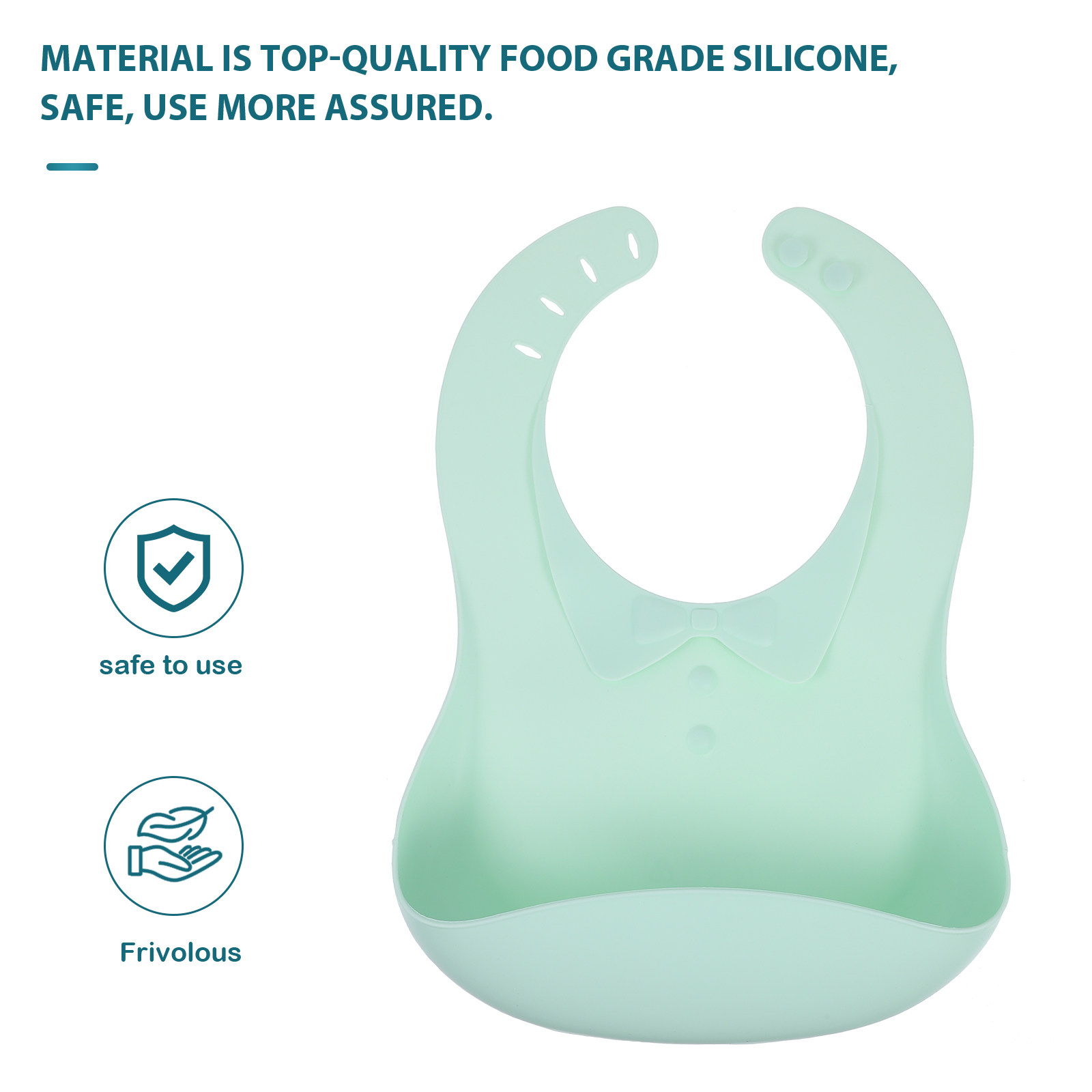 Waterproof Silicone Baby Bib A - огляд і ціна Feeding Baby Food