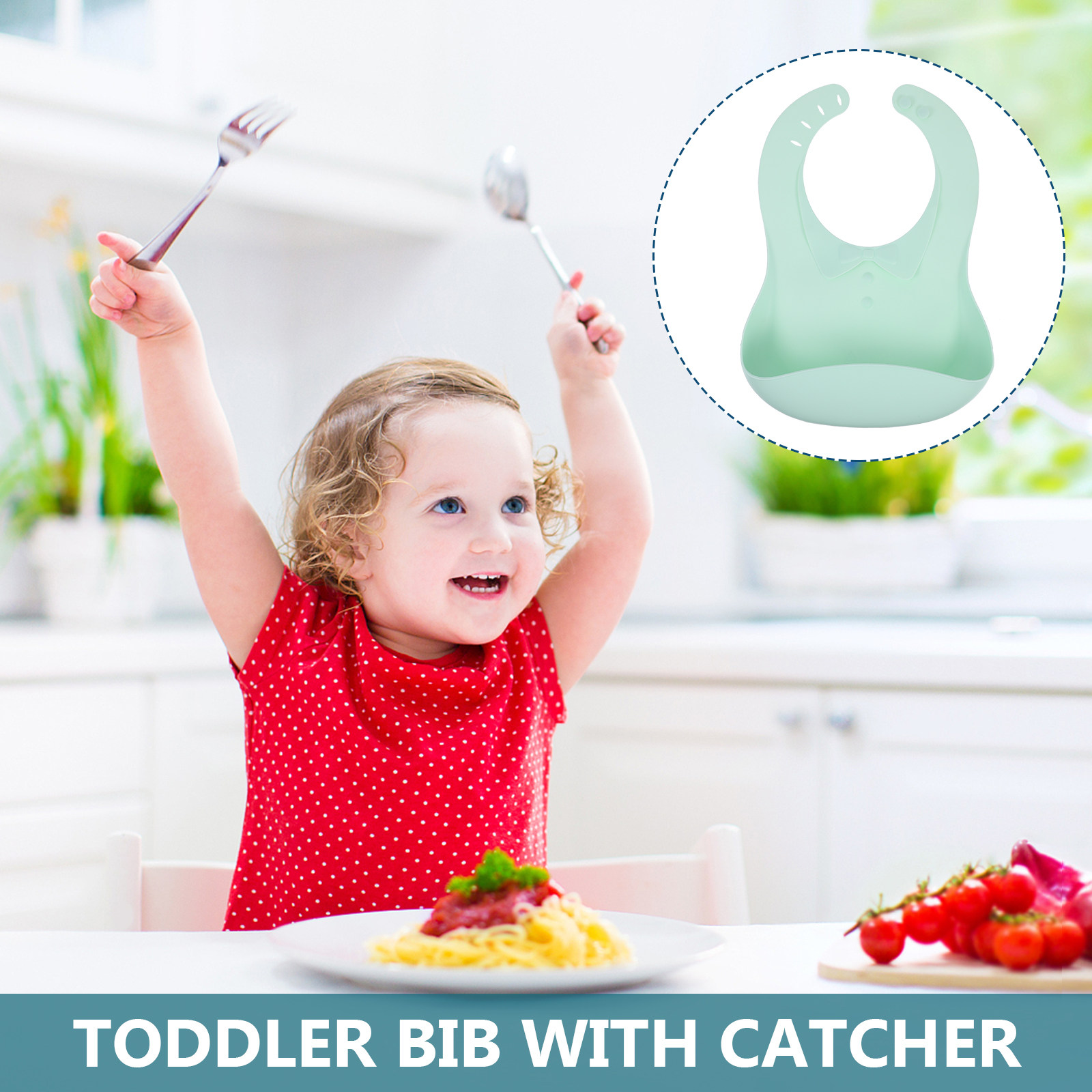 Waterproof Silicone Baby Bib A - огляд і ціна Feeding Baby Food