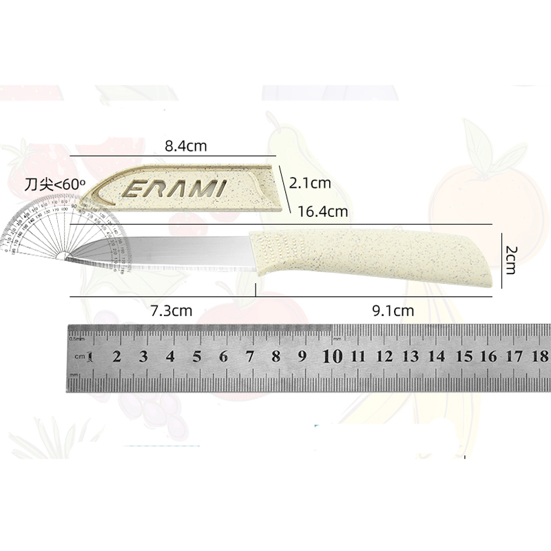 Wheat straw cutting board four - огляд і ціна Baby Food Knife Set