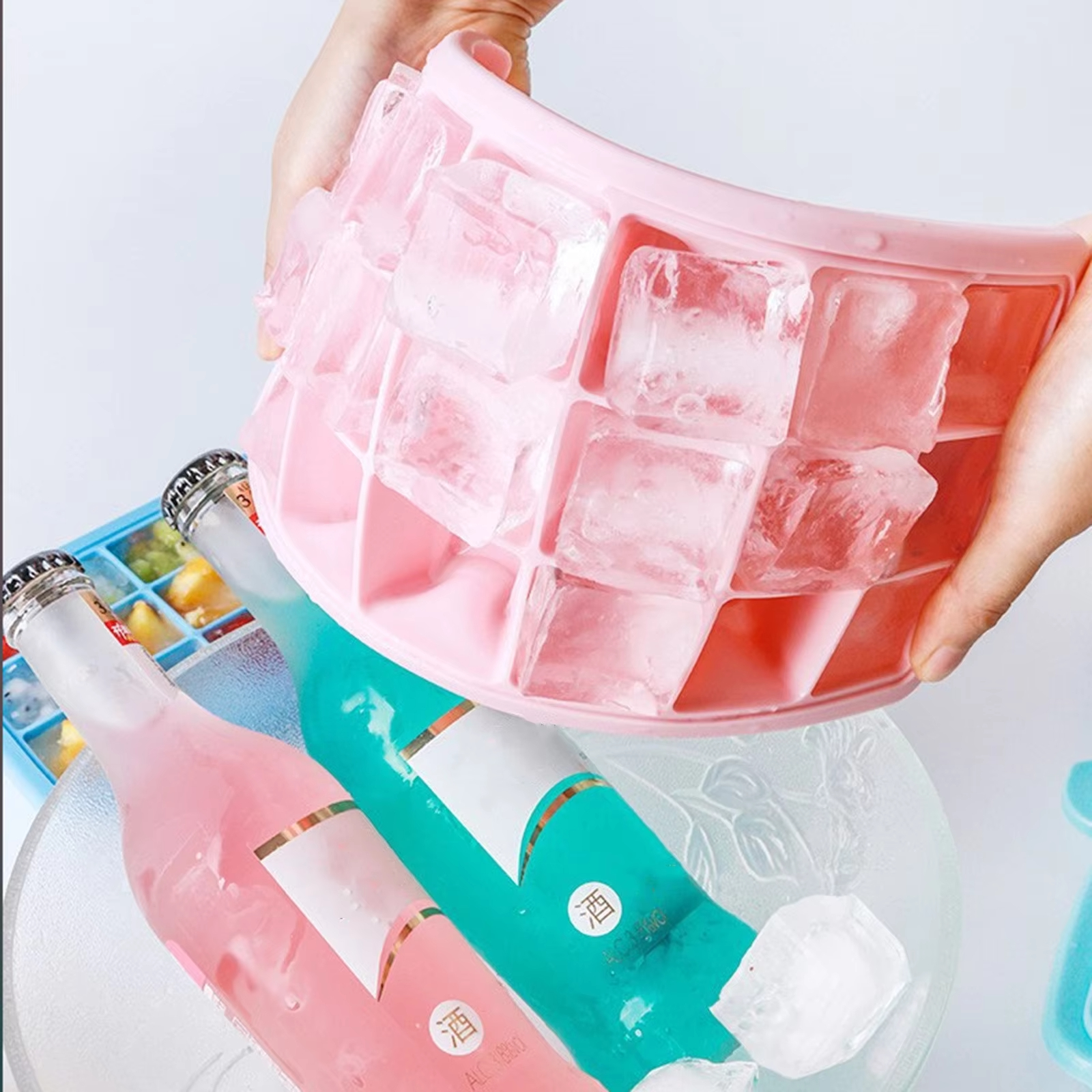 Silicone Ice Cubes Tray with L - огляд і ціна Baby 1 Year Food
