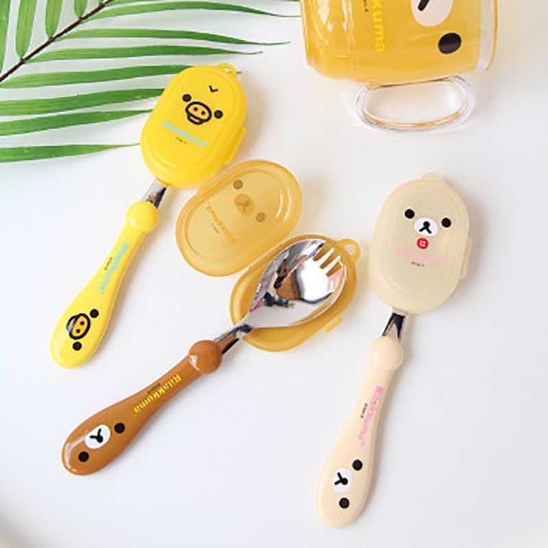 Rilakkuma Spoon Fork Integrate - огляд і ціна Feeding Baby Food