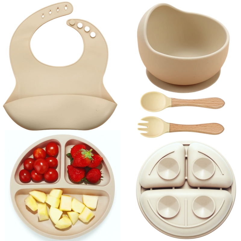 5Pcs Silicone Baby Feeding Set - огляд і ціна Baby Food Menu