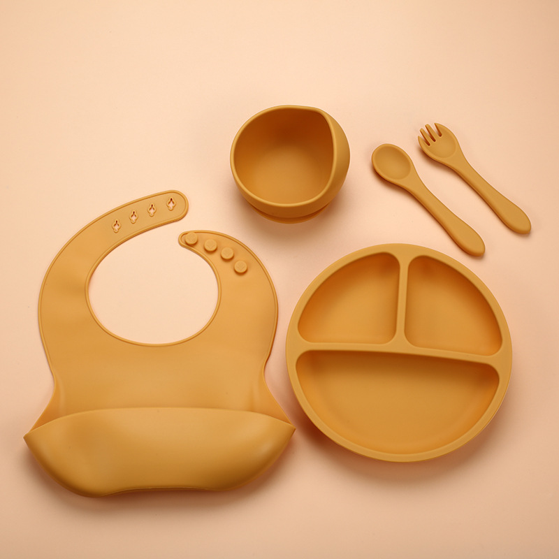 5Pcs Silicone Baby Feeding Set - огляд і ціна Baby Food Menu
